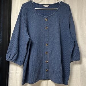 CJ Banks Button Down Blouse